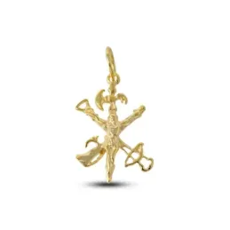 Cristo de la Legión Colgante Plata Ley 925m macizo 24 mm. chapado oro