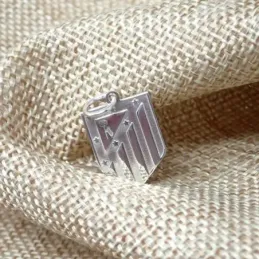 Atlético de Madrid Colgante Plata Ley 925m macizo 18 mm. escudo actua