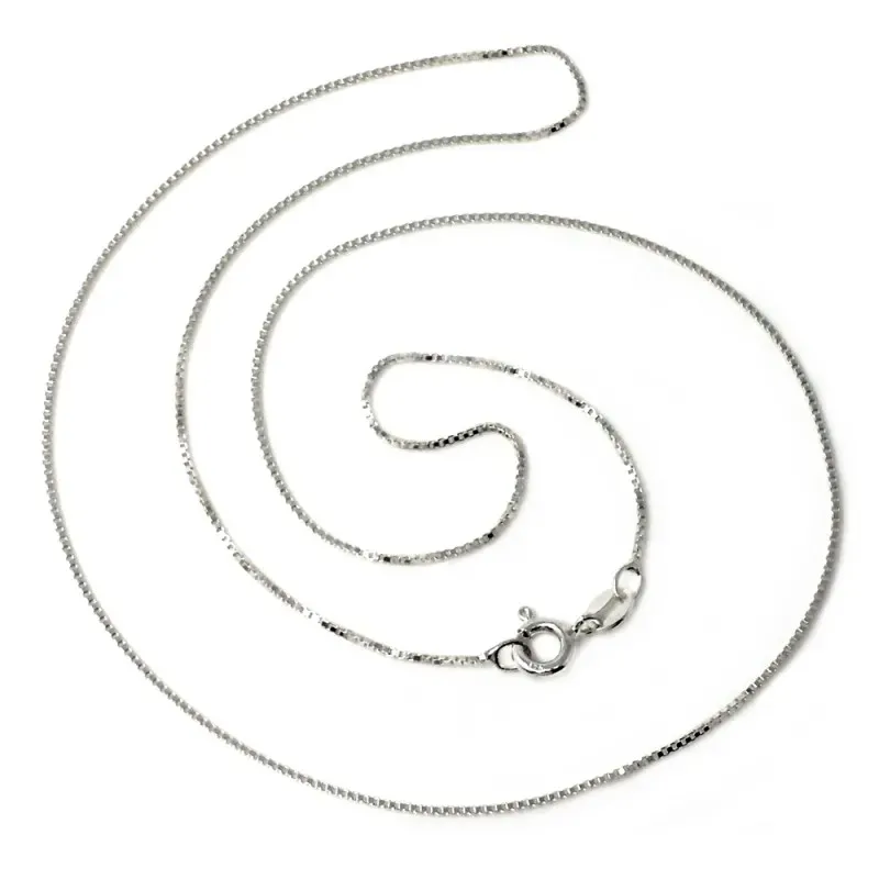 Cadena plata ley 925m 50cm. veneciana 0.15mm. [AB0451]