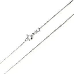 Cadena plata ley 925m 50cm. veneciana 0.15mm. [AB0451]