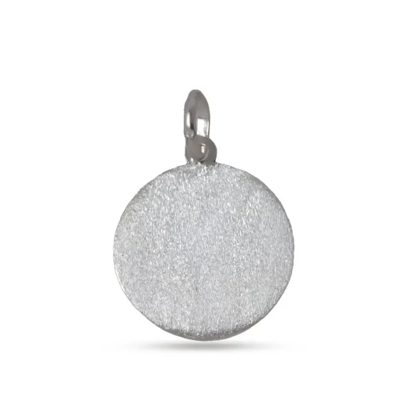 San Pancracio Medalla Plata Ley 925m maciza 17 mm.. Grabación incluid