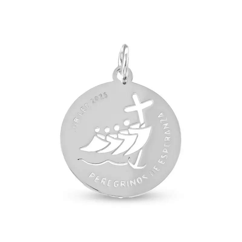 Jubileo 2025 Medalla Plata Ley 925m Peregrinos de Esperanza 20 mm. ca