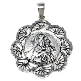 Medalla plata ley 925m Virgen Carmen cerco [AB4966]