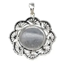 Medalla plata ley 925m Virgen Carmen cerco [AB4966]