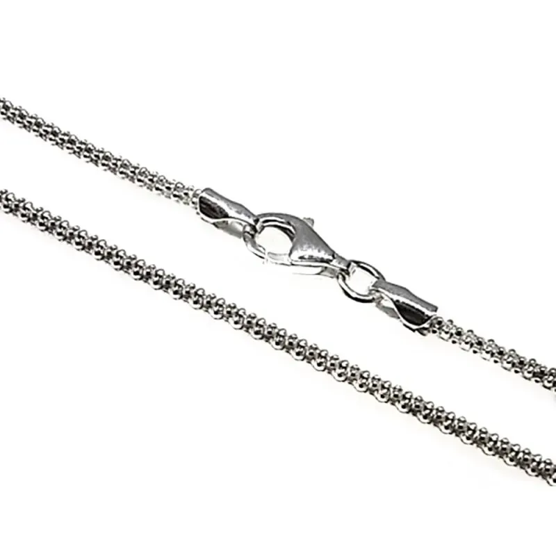 Cadena plata Ley 925m 45 cm. coreana 1,80 mm. [AB3628]