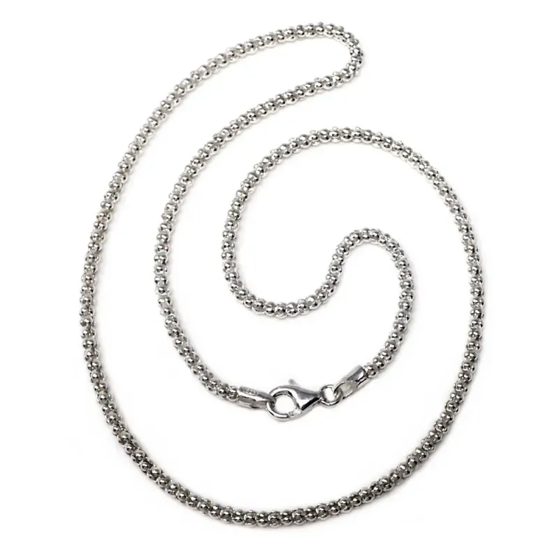 Cadena plata ley 925m 40cm. coreana 2.50mm. [AB0352]