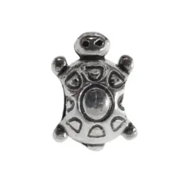 Fetiche charm colgante plata ley 925m tortuga busto oxidado [AA1014]