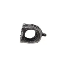 Fetiche charm colgante plata ley 925m elefante busto oxidado [AA1012]