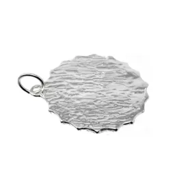Mantra de la Salud y Medicina colgante plata Ley 925m amuleto 32 mm.