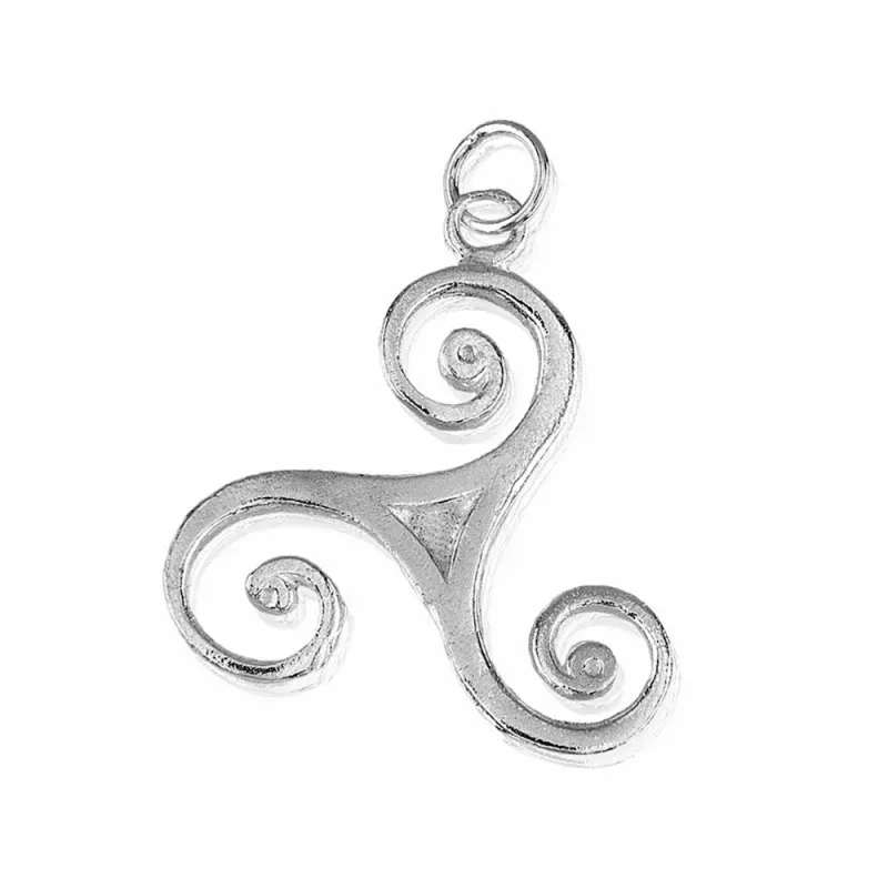 Colgante plata Ley 925m trisquel celta 32mm. unisex