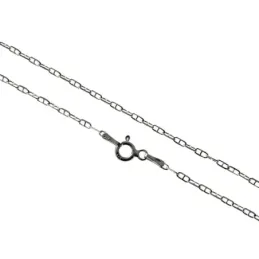 Cadena plata Ley 925m 50cm. modelo marina martilleada [AC0349]