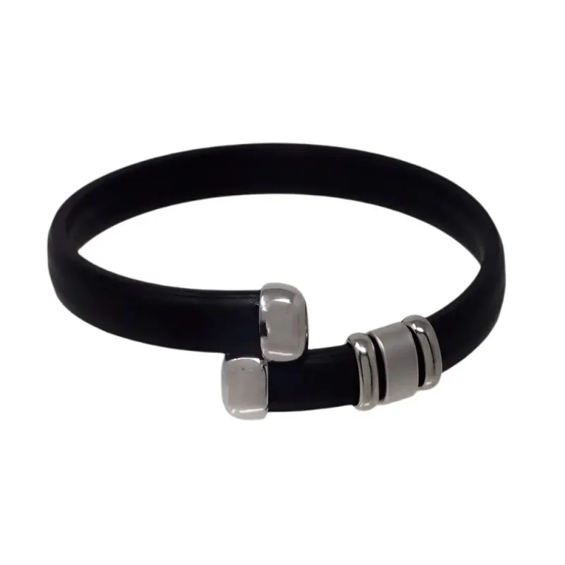 Pulsera acero caucho [1015]