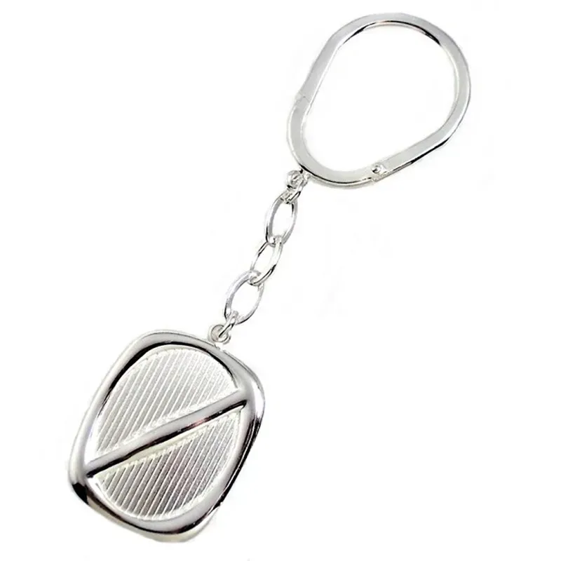 Llavero plata Ley 925m liso detrás para grabar [1380]