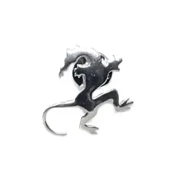 Pin plata Ley 925m dragón cabeza cola [AB5897]