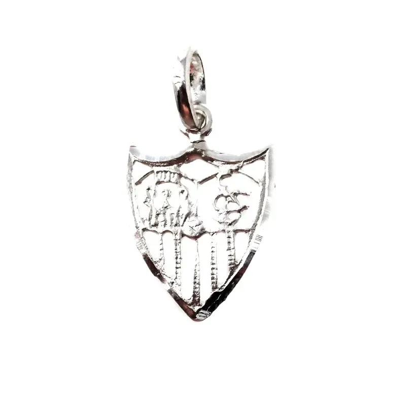 Sevilla FC escudo plata Ley 925m colgante macizo unisex 19 mm. calado