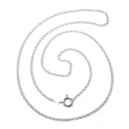 Cadena plata Ley 925m 45 cm. rolo 0,25 mm. [AB3544]