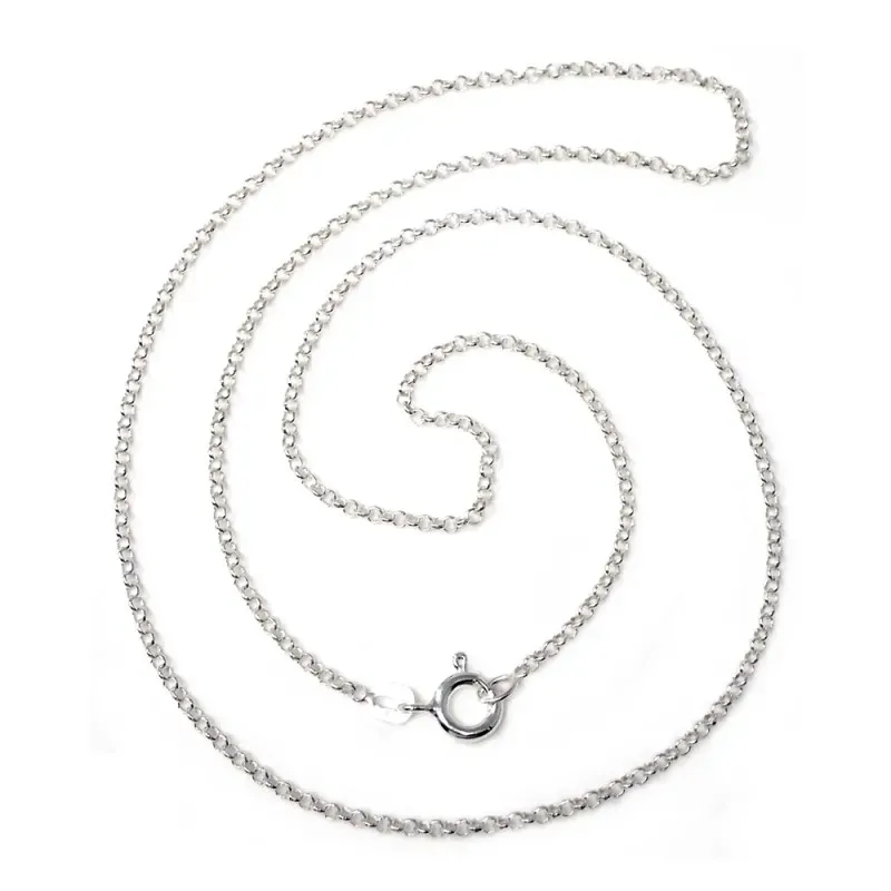Cadena plata Ley 925m 45 cm. rolo 0,25 mm. [AB3544]