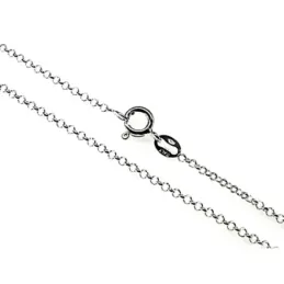 Cadena plata Ley 925m 45 cm. rolo 0,25 mm. [AB3544]