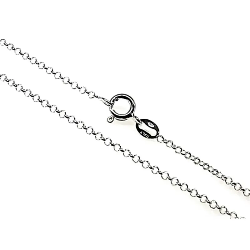 Cadena plata Ley 925m 45 cm. rolo 0,25 mm. [AB3544]