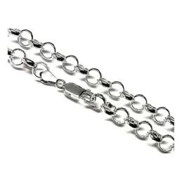 Cadena plata ley 925m lisa 60cm. rolo 1mm. [AB0473]