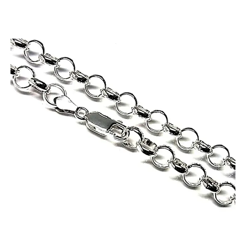 Cadena plata ley 925m lisa 60cm. rolo 1mm. [AB0473]