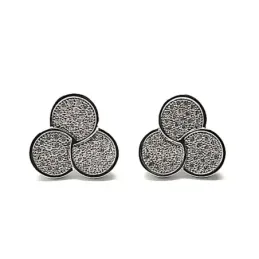 Pendientes plata ley 925m 11mm. circonita microengaste [AA8968]