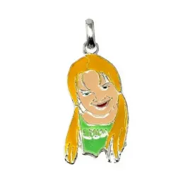 Colgante plata ley 925m Spice Girl Emma 28mm. [AB5027]