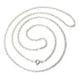 Cadena plata Ley 925m 60 cm. forzada 0,50 mm. lisa [AB3528]