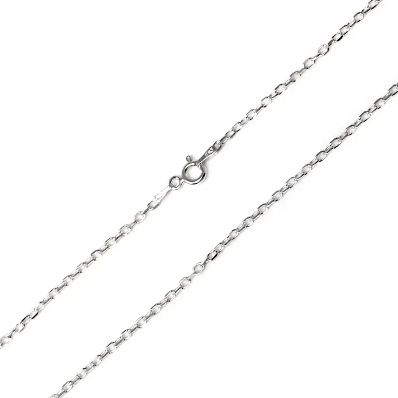Cadena plata Ley 925m 60 cm. forzada 0,50 mm. lisa [AB3528]