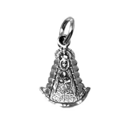 Colgante Plata Ley 925m Virgen del Rocio 17mm. silueta [AB9283]