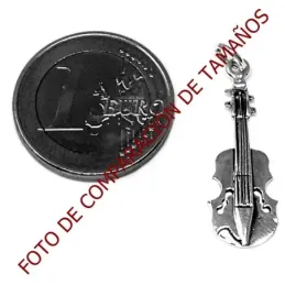 Colgante plata Ley 925m motivo violonchelo [AB4916]