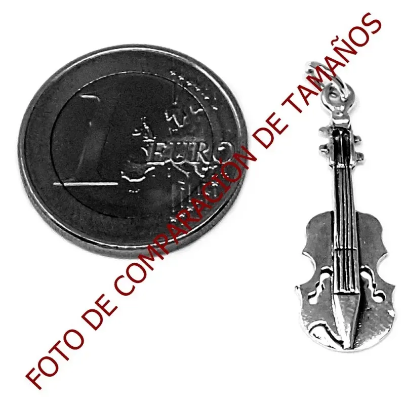 Colgante plata Ley 925m motivo violonchelo [AB4916]