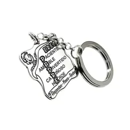Llavero plata Ley 925m PADRE ERES PACIENTE AMABLE DIVERTIDO CARIÑOSO HÉROE nombres personalizados