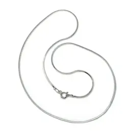 Cadena plata Ley 925m 40cm. cola topo diamantada [AB5308]
