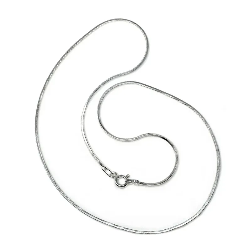 Cadena plata Ley 925m 40cm. cola topo diamantada [AB5308]