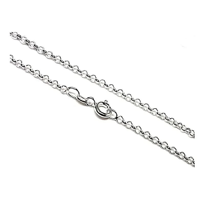 Cadena plata ley 925m lisa 70cm rolo 0.35mm. [AB0478]