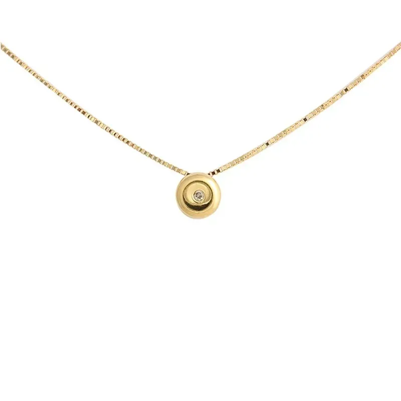 Gargantilla oro 18k colección Tu Diamante 43cm. chatón diamante brill