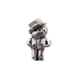 Charm icono abalorio plata Ley 925m unisex gitano flamenco 16 mm. Mac