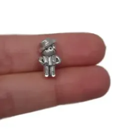 Charm icono abalorio plata Ley 925m unisex gitano flamenco 16 mm. Mac