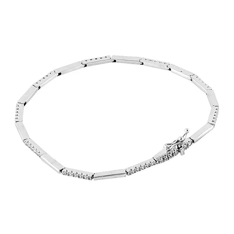 Pulsera (tenis) Oro Blanco 18k modelo Bracelets (circonitas) Medida:18cm.