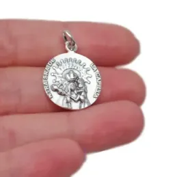 Virgen Nuestra Señora de la Capilla medalla plata Ley 925m 19 mm. col