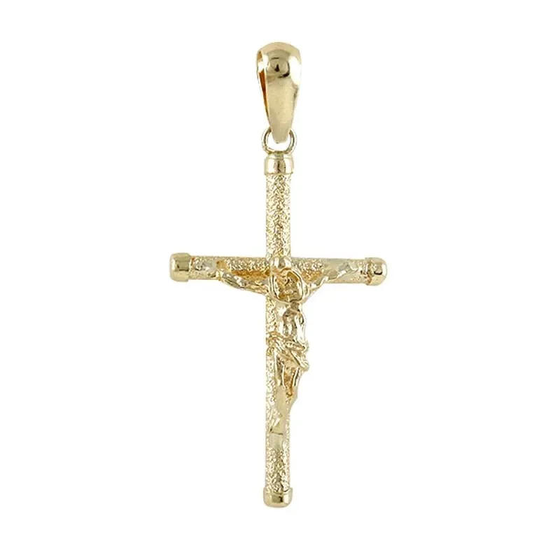 Cruz con Cristo Oro Amarillo 18k modelo Cruces Medida: 22x13x1,5mm.