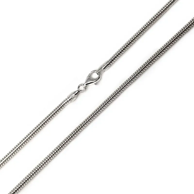 Cadena plata Ley 925m 60 cm. cola de topo 2,40 mm. lisa [AB3494]