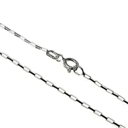 Cadena plata Ley 925m 40 cm. forzada 0,19 mm. rectangular [AB3516]