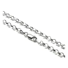Cadena plata ley 925m lisa 60cm. rolo 0.55mm. [AB0460]