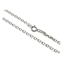Cadena plata ley 925m lisa 70cm. forzada 0.60mm. [AB0476]