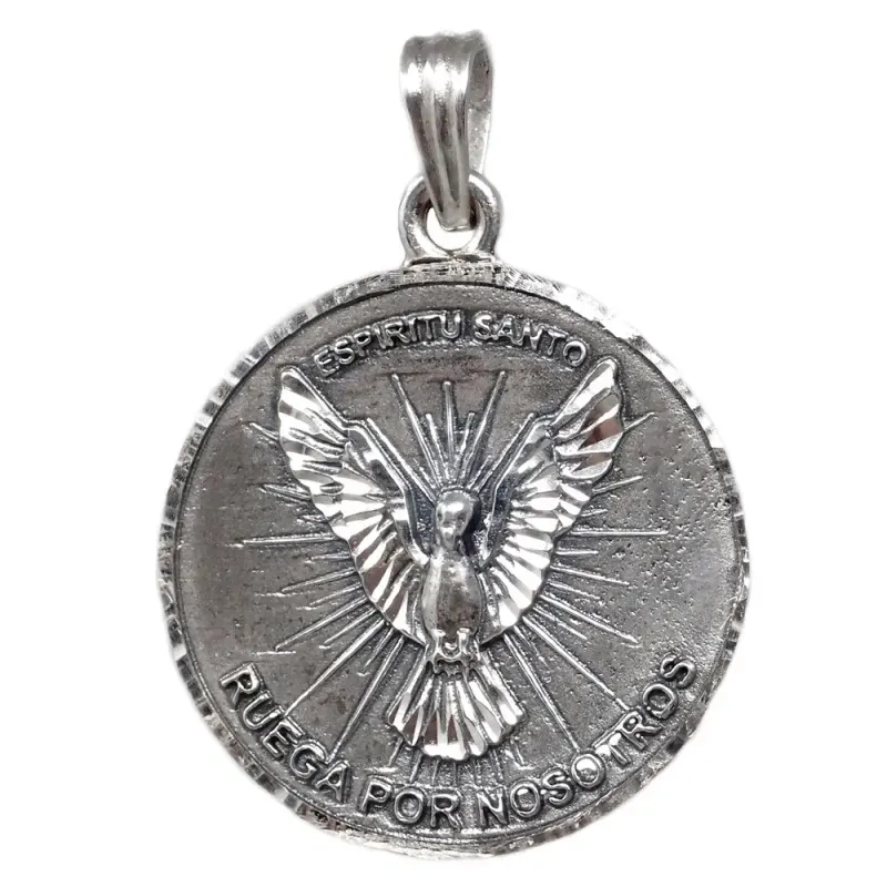 Medalla Plata Ley 925m Espíritu Santo 33mm. [AB9269GR]