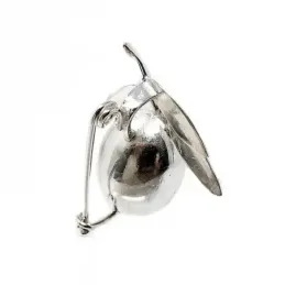 Colgante plata Ley 925m aceituna ovalada [AB4920]