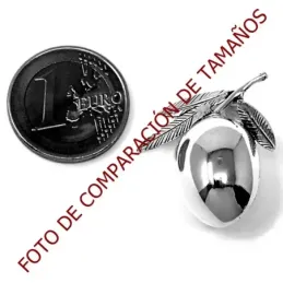 Colgante plata Ley 925m aceituna ovalada [AB4920]