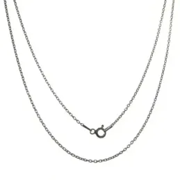 Cadena plata Ley 925m unisex 45 cm. forzada 1 mm. reasa